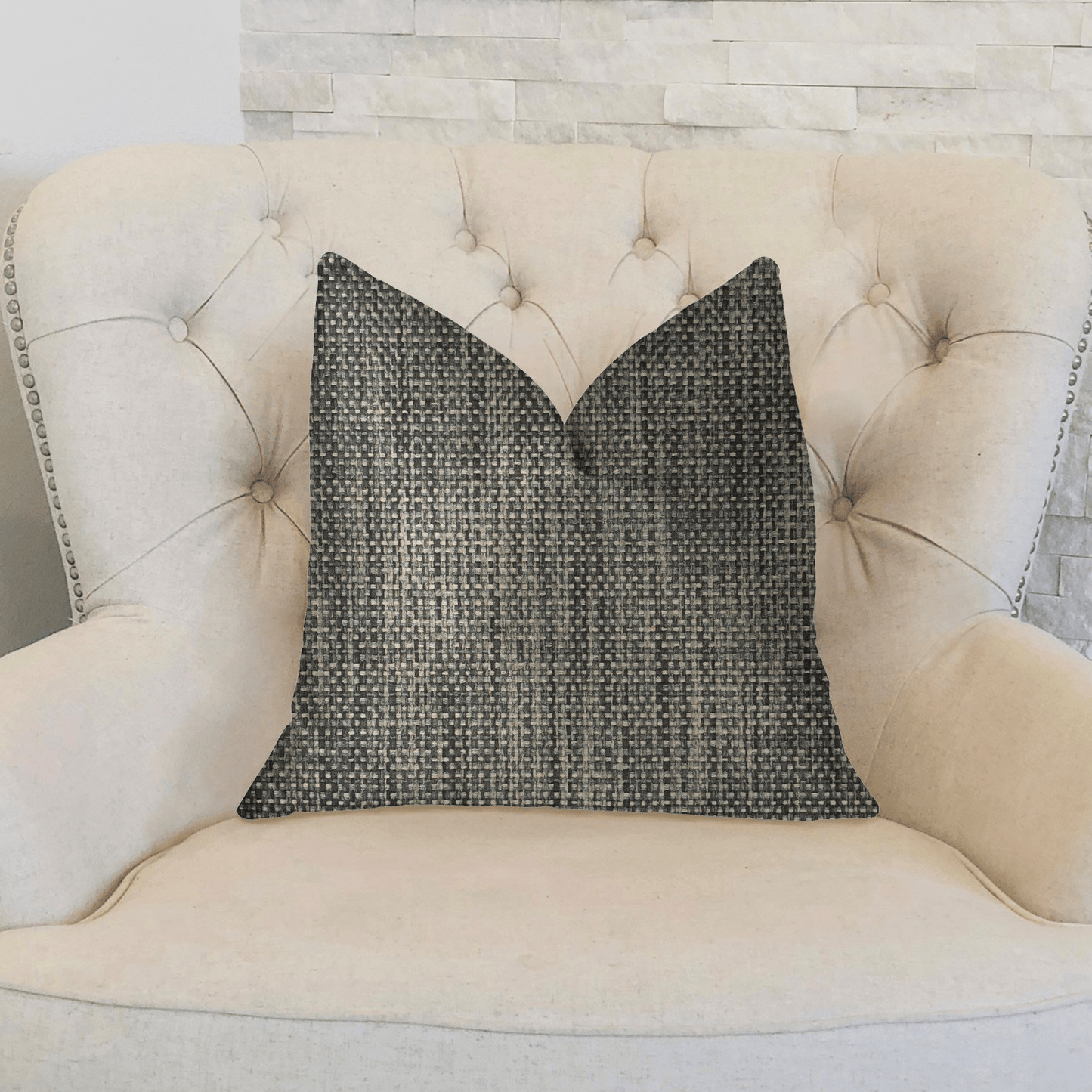 Bluejay Cayne Blue and Gray Luxury Throw Pillow - Mervyns