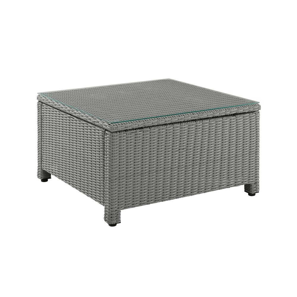 Bradenton Outdoor Wicker Sectional Coffee Table Gray - Mervyns