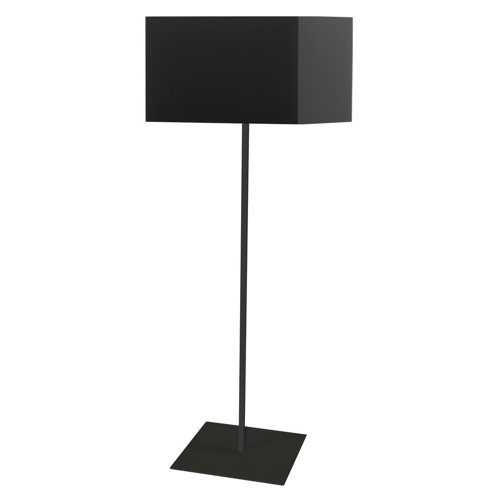 Brayden 1LT Square Floor Lamp w/ JTone Black Shade - Mervyns