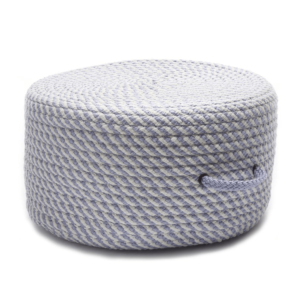 Bright Twist Pouf Amethyst/White 20"x20"x11" - Mervyns