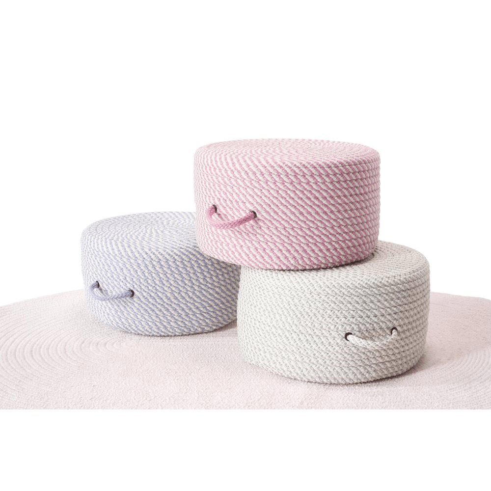 Bright Twist Pouf Banana/White 20"x20"x11" - Mervyns