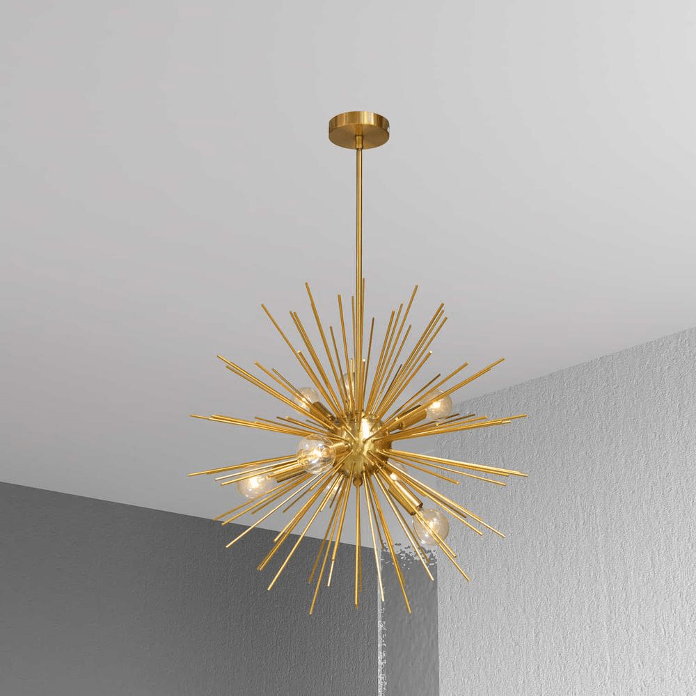 Brooklyn 8LT Pendant, Gold & Vintage Bronze Finish - Mervyns