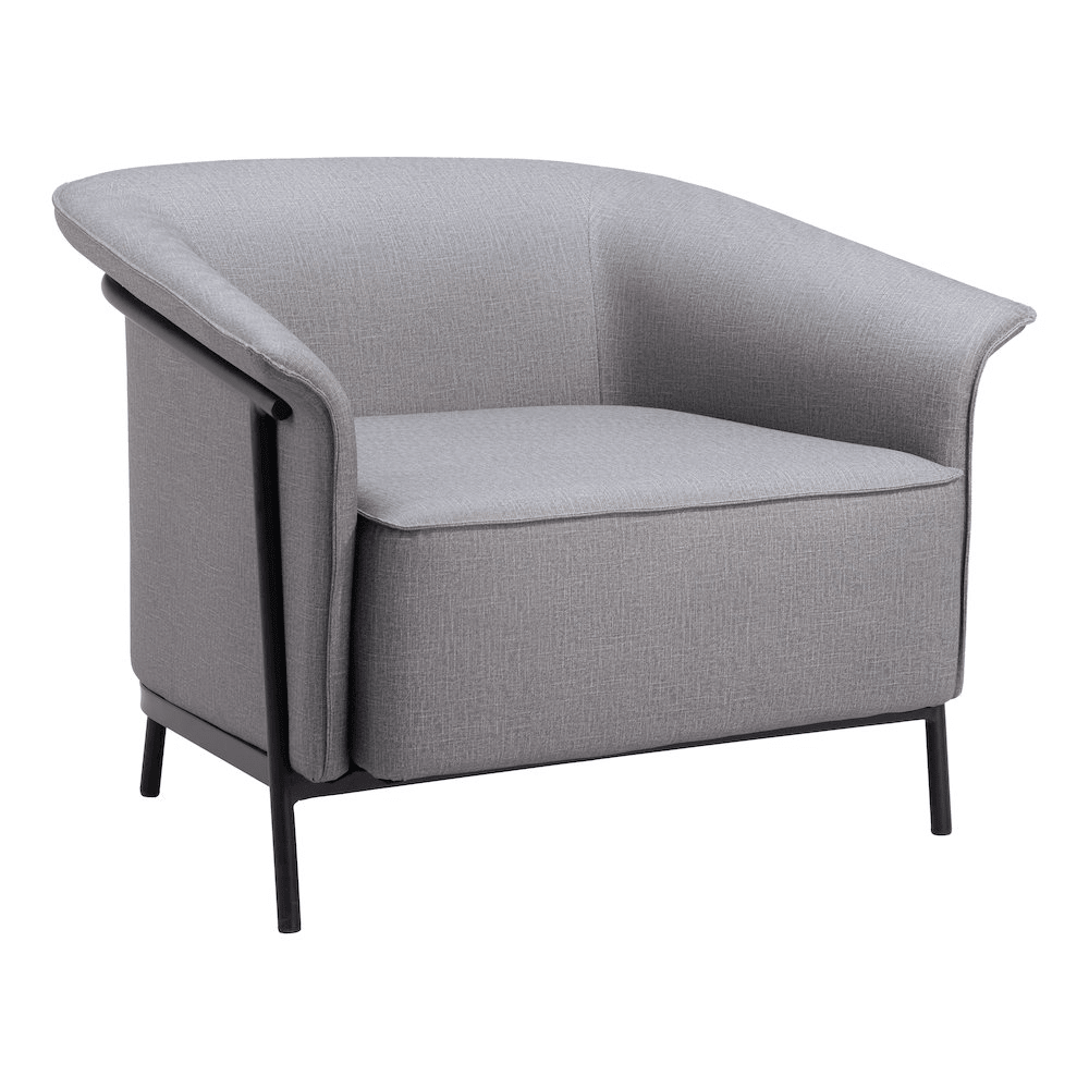 Burry Accent Chair Slate Gray - Mervyns
