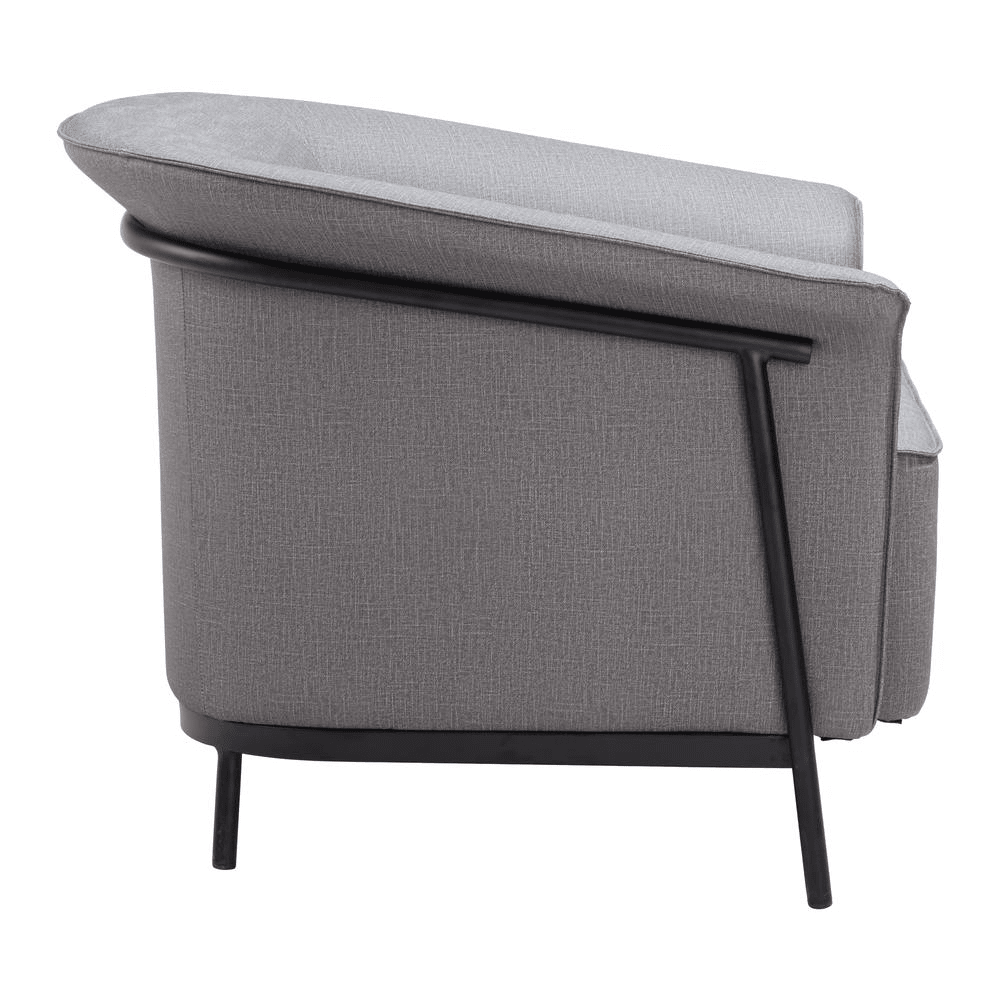 Burry Accent Chair Slate Gray - Mervyns