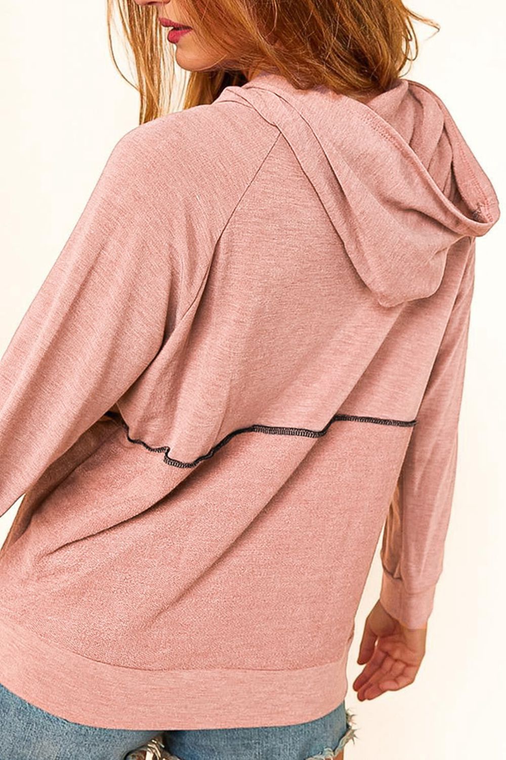 Buttoned Long Sleeve Hoodie - Mervyns