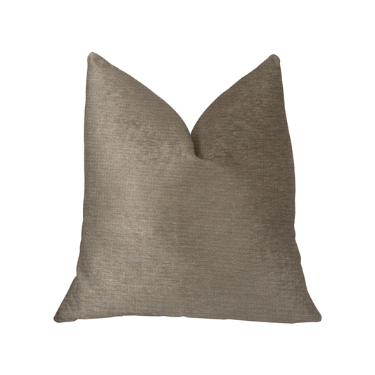 Café au lait Brown and Beige Luxury Throw Pillow - Mervyns