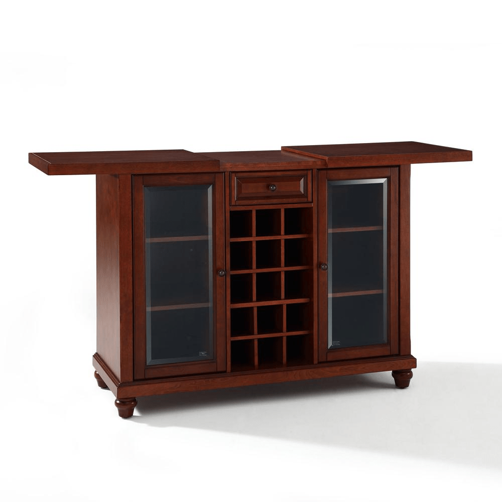 Cambridge Sliding Top Bar Cabinet Mahogany - Mervyns