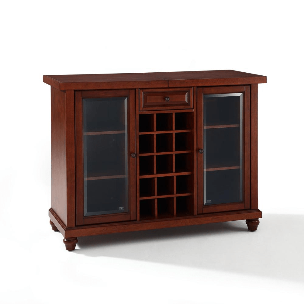 Cambridge Sliding Top Bar Cabinet Mahogany - Mervyns