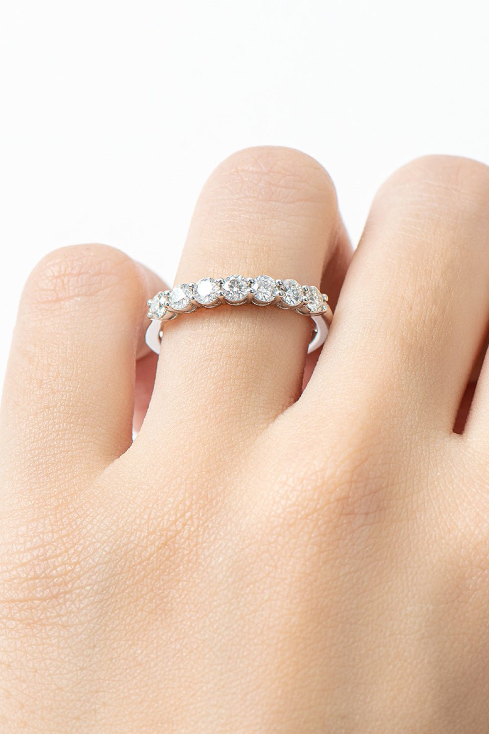 Can't Stop Your Shine Moissanite Platinum - Plated Ring - Mervyns