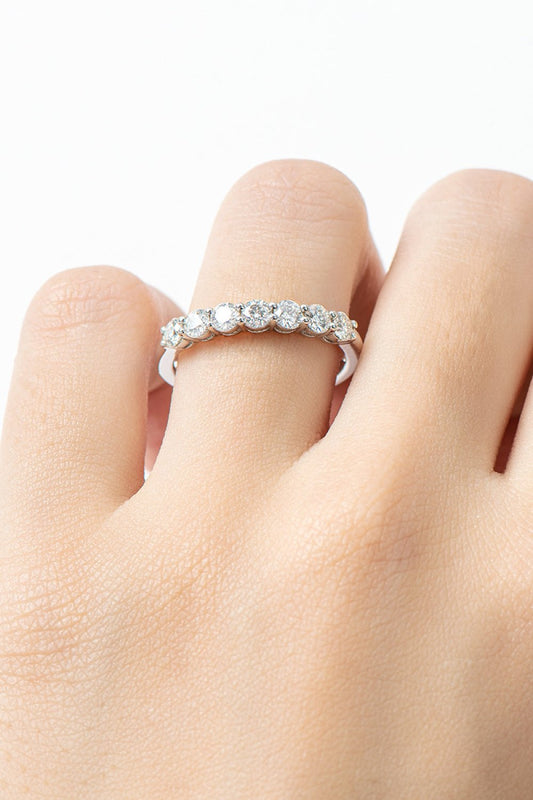 Can't Stop Your Shine Moissanite Platinum - Plated Ring - Mervyns