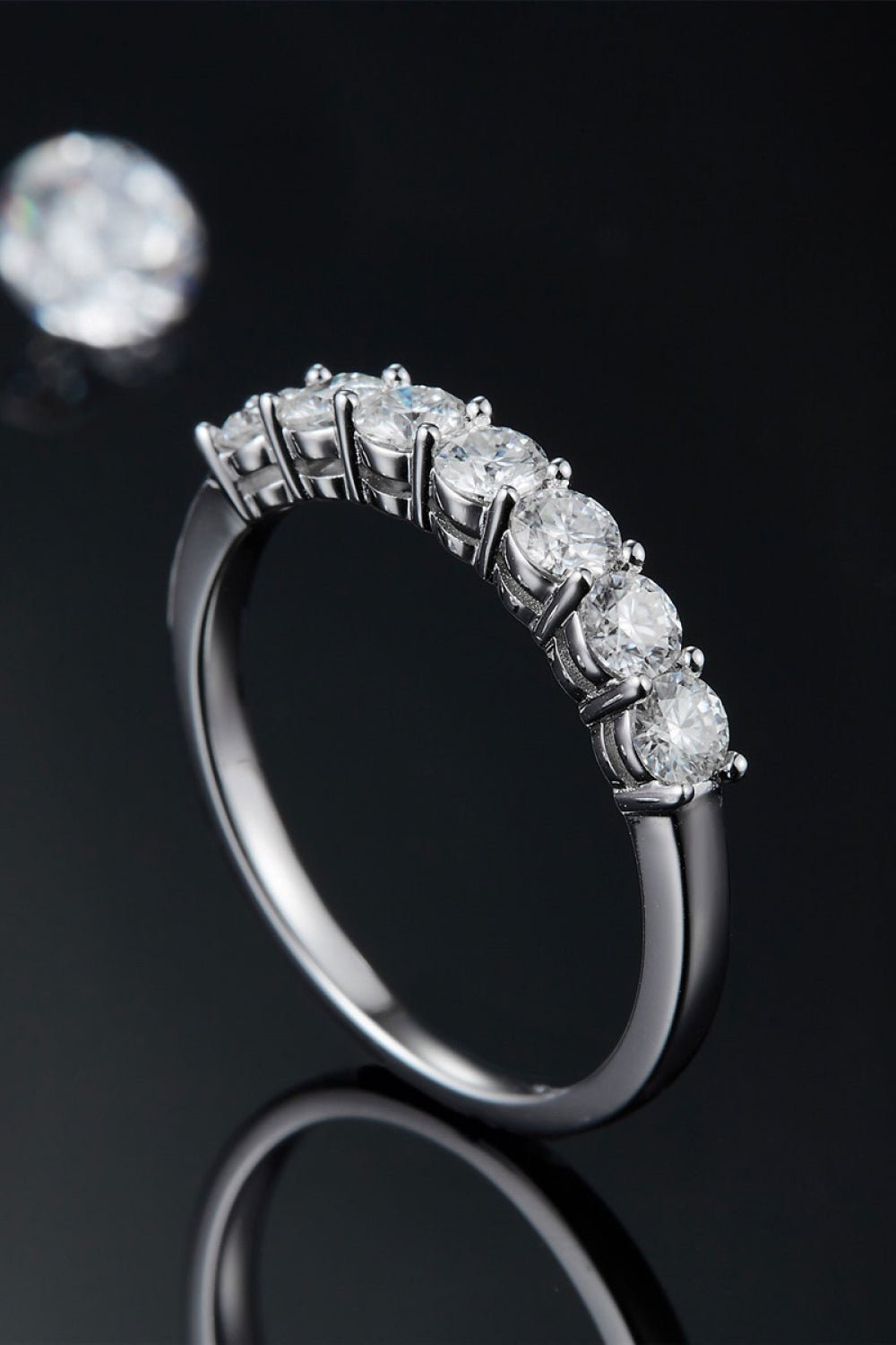 Can't Stop Your Shine Moissanite Platinum - Plated Ring - Mervyns