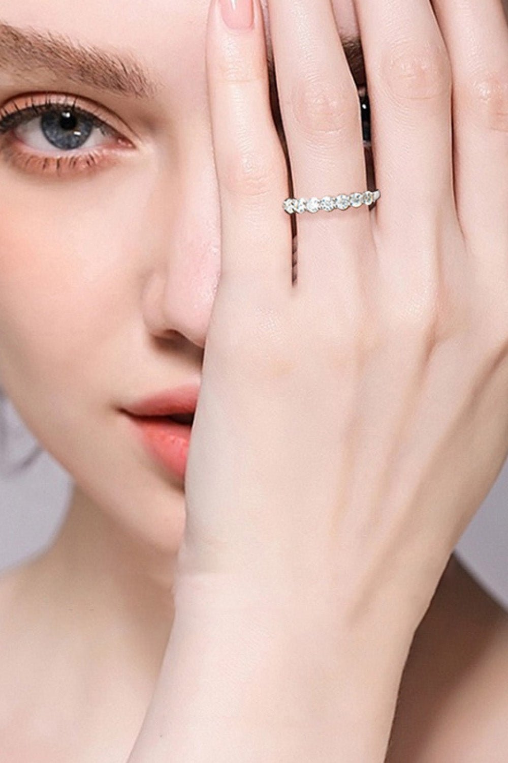 Can't Stop Your Shine Moissanite Platinum - Plated Ring - Mervyns