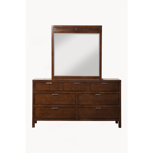 Carmel 7 Drawer Dresser, Cappuccino - Mervyns