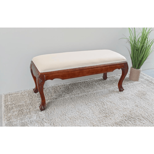 Carved Foot of Bed Bench - Mervyns