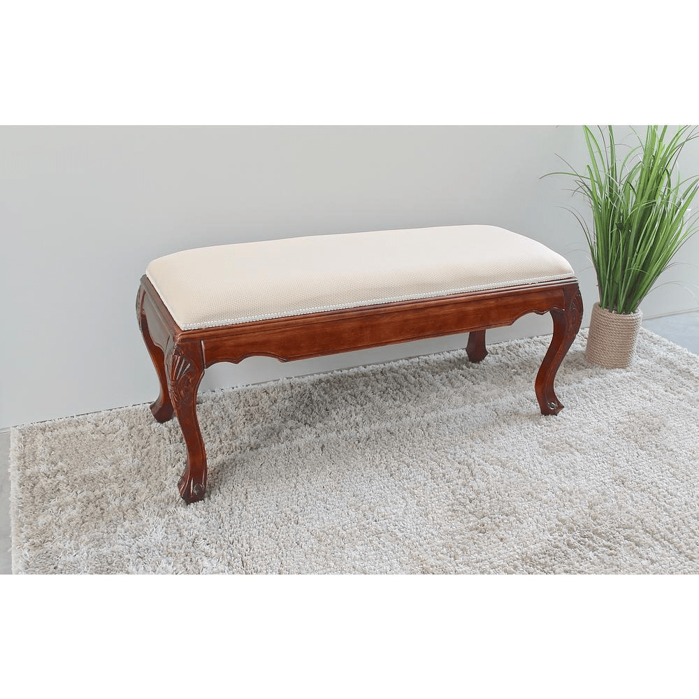 Carved Foot of Bed Bench - Mervyns