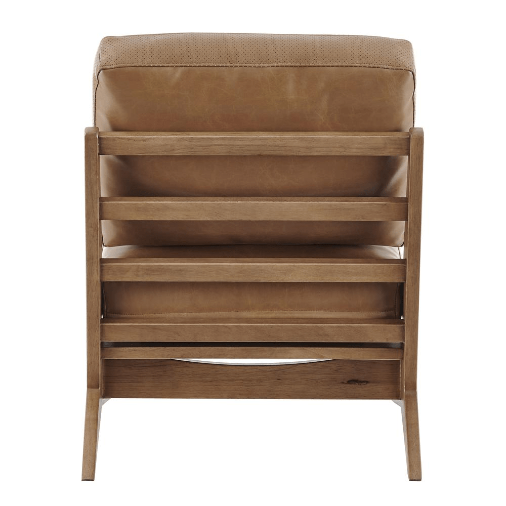 Chandler Faux Leather Accent Chair - Mervyns