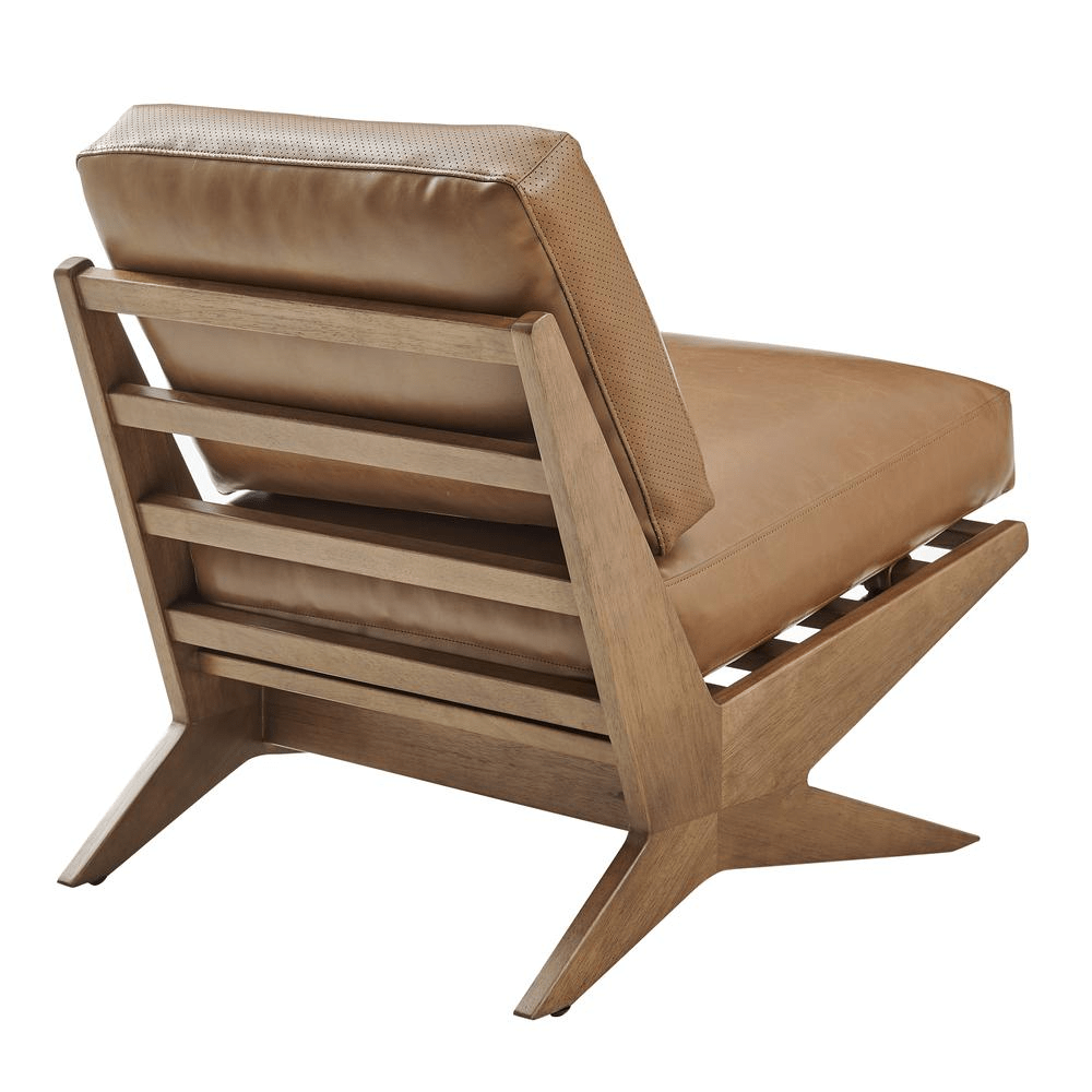Chandler Faux Leather Accent Chair - Mervyns