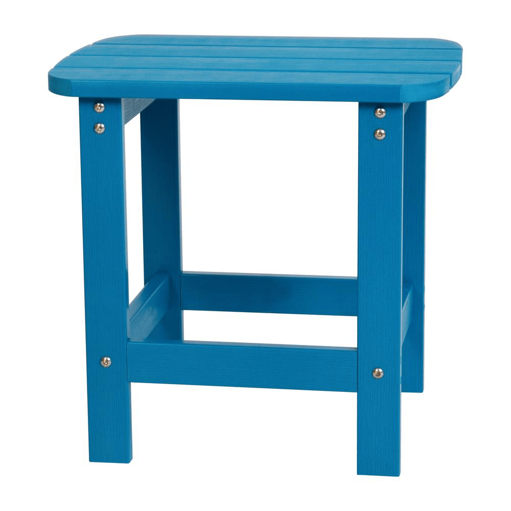 Charlestown All - Weather Poly Resin Wood Adirondack Side Table in Blue - Mervyns