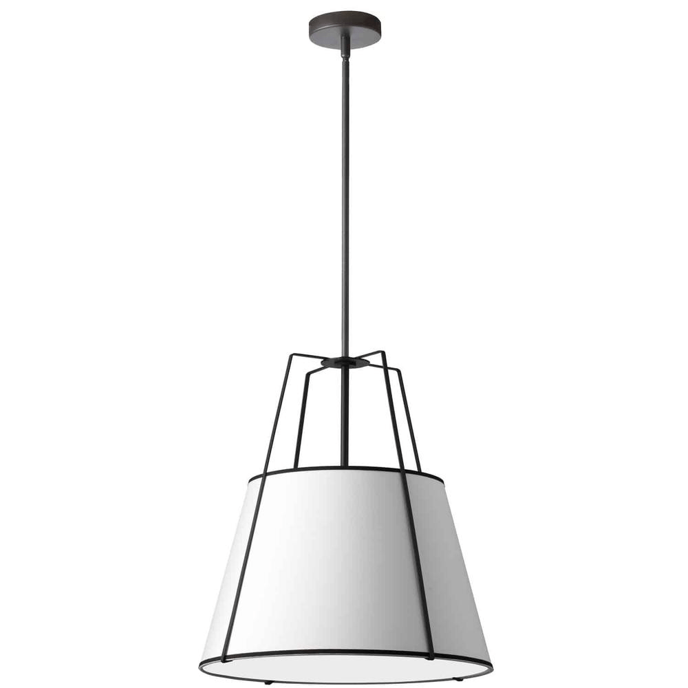 Charlotte 1LT Trapezoid Pendant, MB with WH Shade - Mervyns