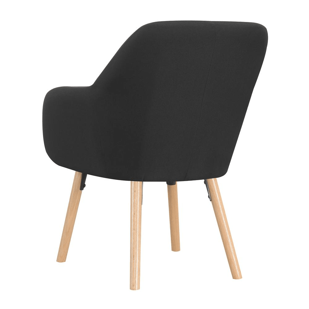 Charlotte Accent Chair, Black - Mervyns
