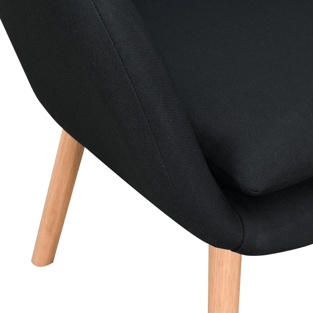 Charlotte Accent Chair, Black - Mervyns