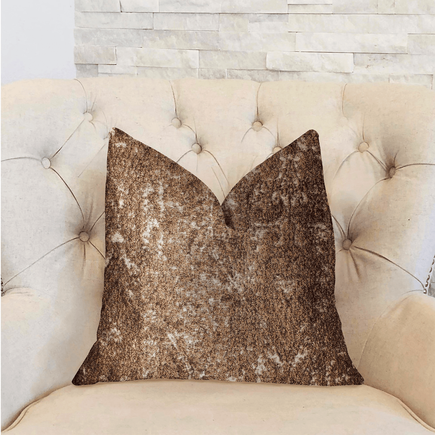 Chestnut Crush Brown Luxury Throw Pillow - Mervyns