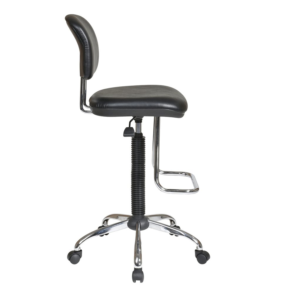 Chrome Finish Economical Chair with Teardrop Footrest - Mervyns