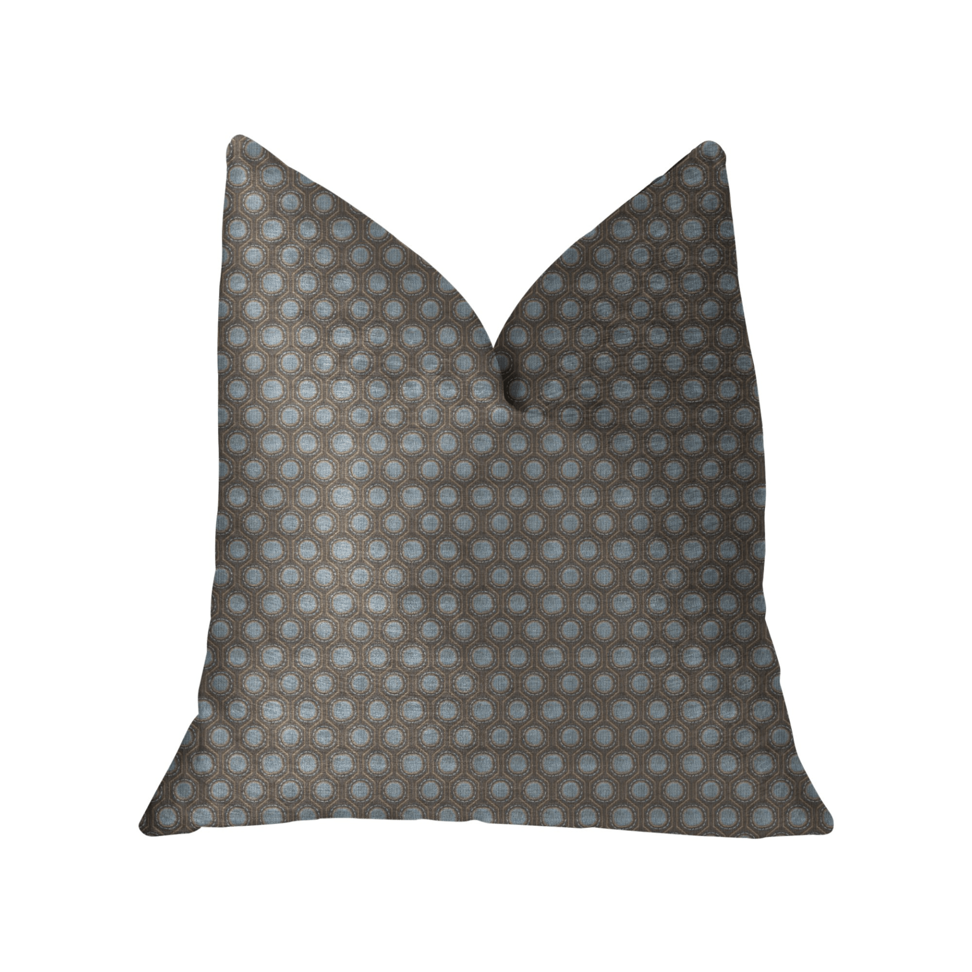 Clubhouse Orbit Brown, Beige and Blue Luxury Throw Pillow - Mervyns