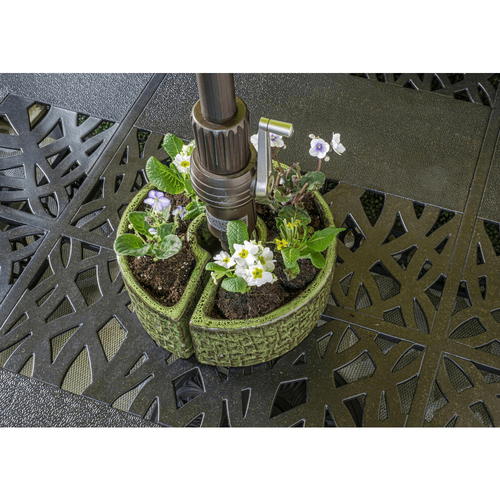 Cobblestone Umbrella Planter - Island Green - Mervyns