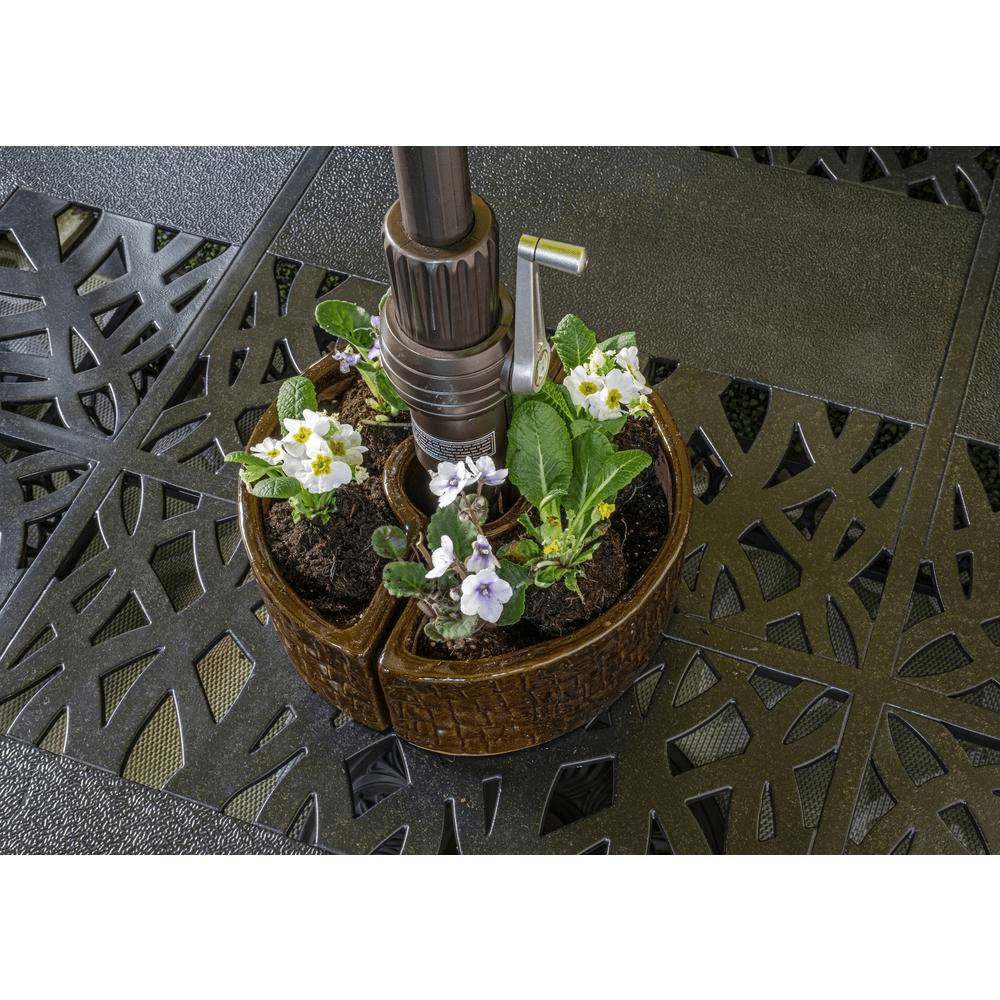 Cobblestone Umbrella Planter - Terra Brown - Mervyns