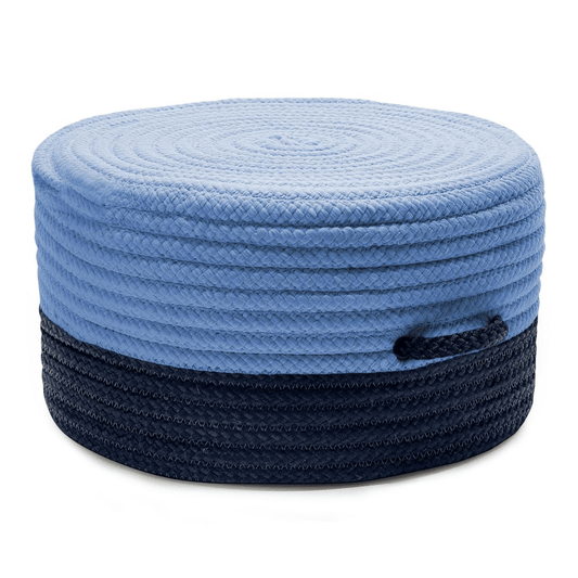 Color Block Pouf Navy/Blue 20"x20"x11" - Mervyns