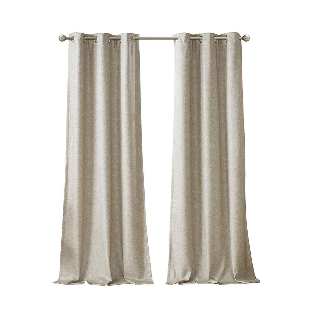 Como Tonal Printed Faux Silk Total Blackout Panel Pair - Mervyns