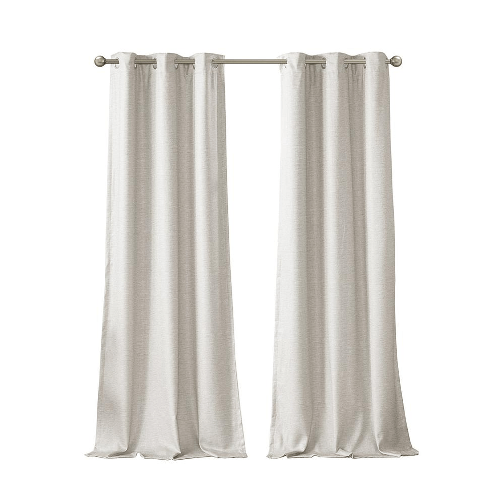 Como Tonal Printed Faux Silk Total Blackout Panel Pair - Mervyns