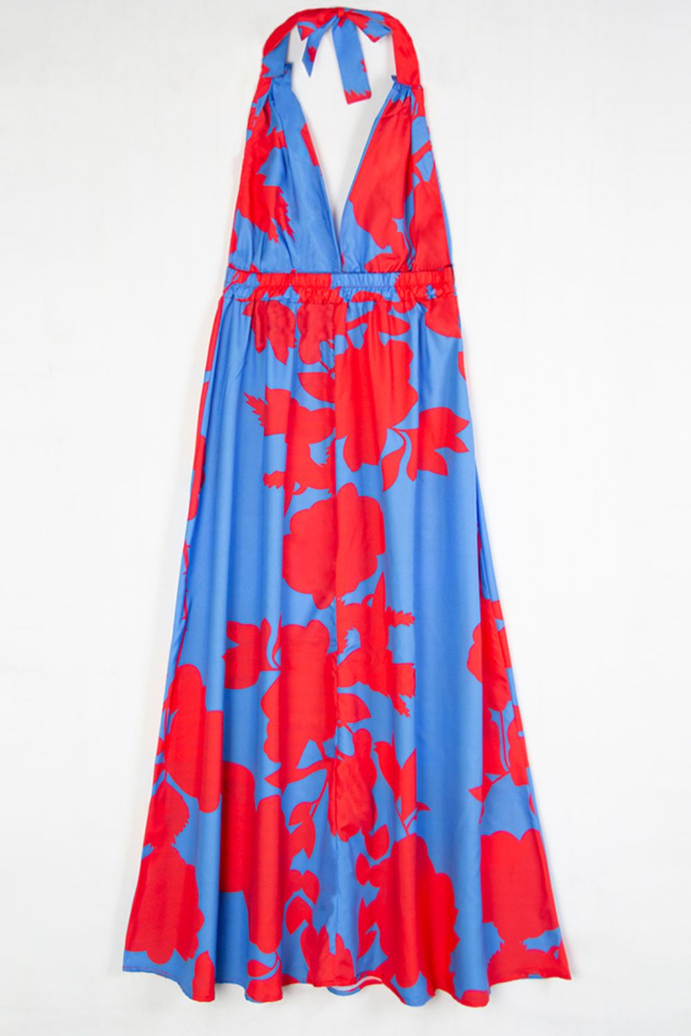 Contrast Halter Neck Maxi Dress - Mervyns