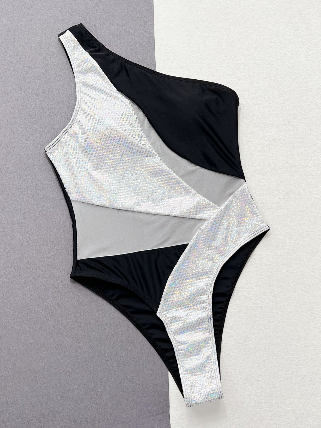 Contrast Panel One - Piece Swimsuit - Mervyns