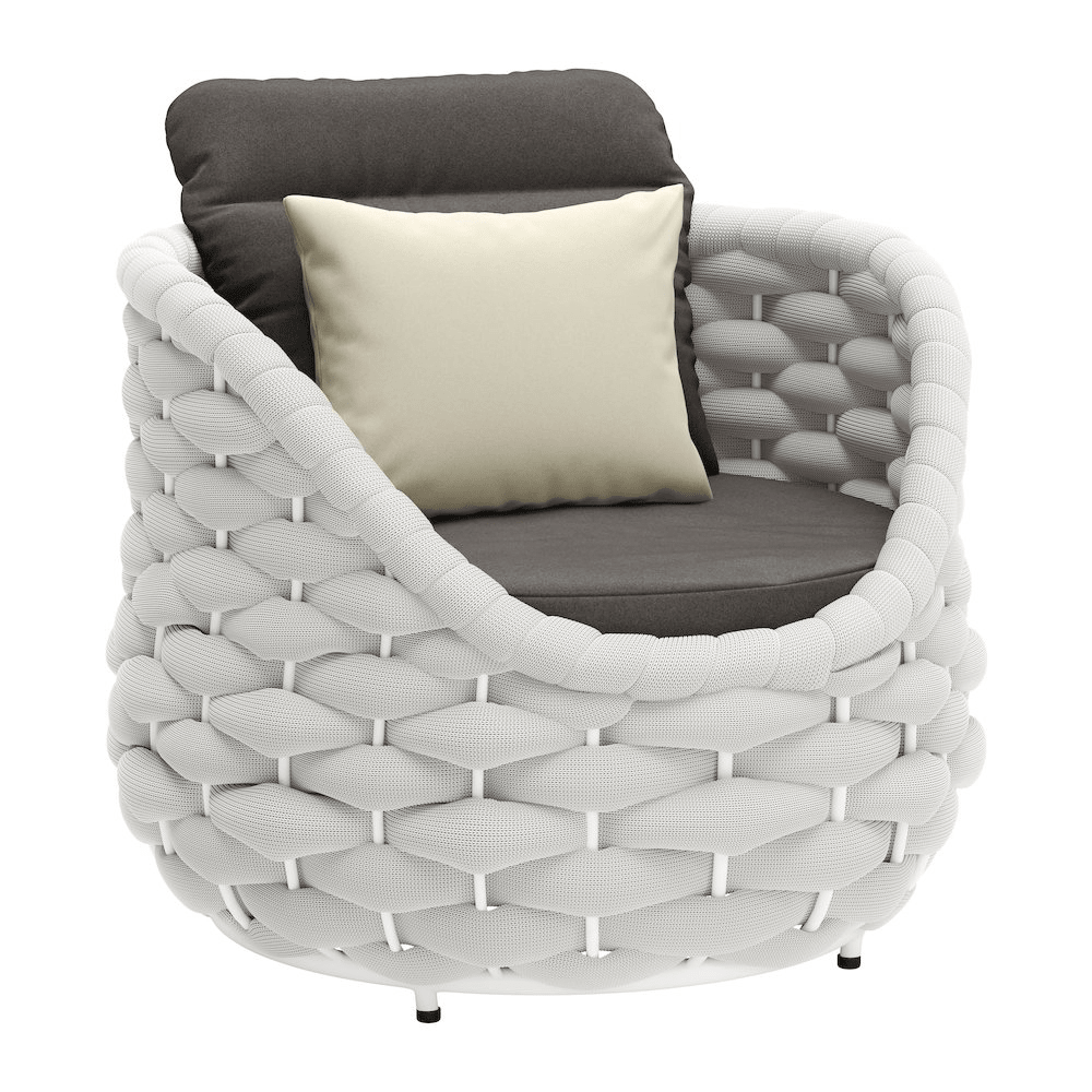 Coral Reef Accent Chair Gray - Mervyns