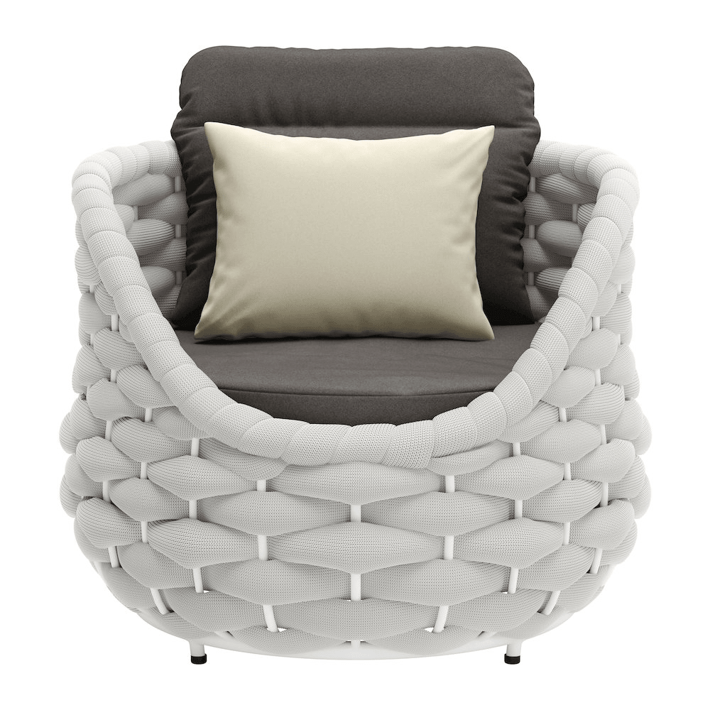 Coral Reef Accent Chair Gray - Mervyns