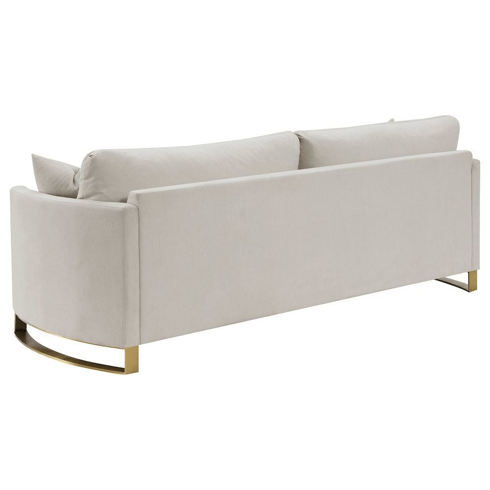 Corliss 2-piece Upholstered Arched Arm Sofa Set Beige - Mervyns