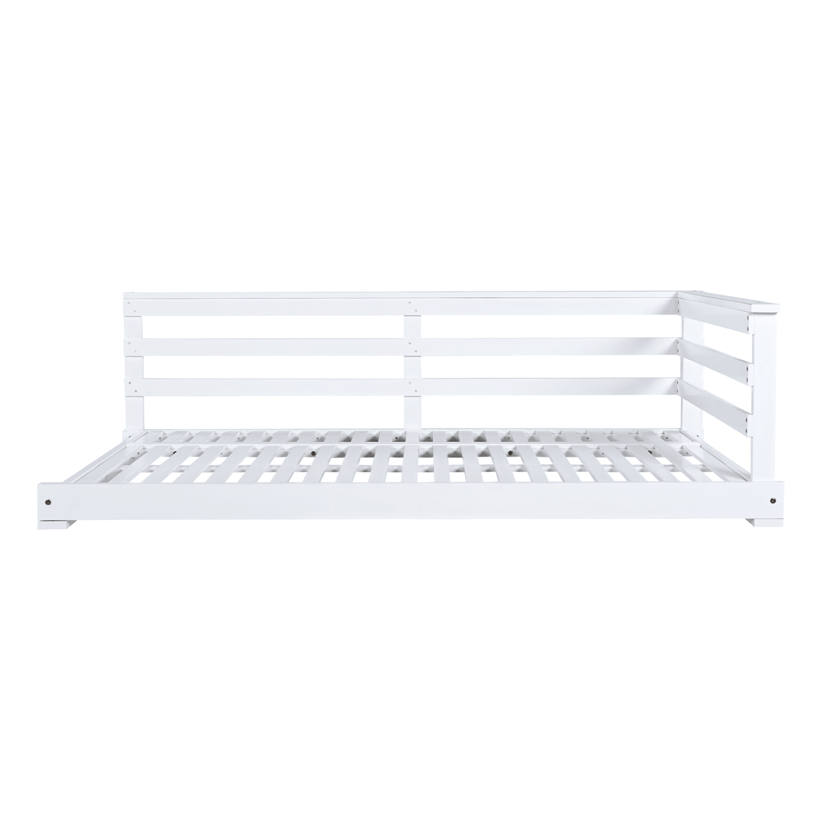 Country Patio Wooden Swing Daybed Porch Swing Frame with Hemp Ropes for Backyard Garden - Mervyns