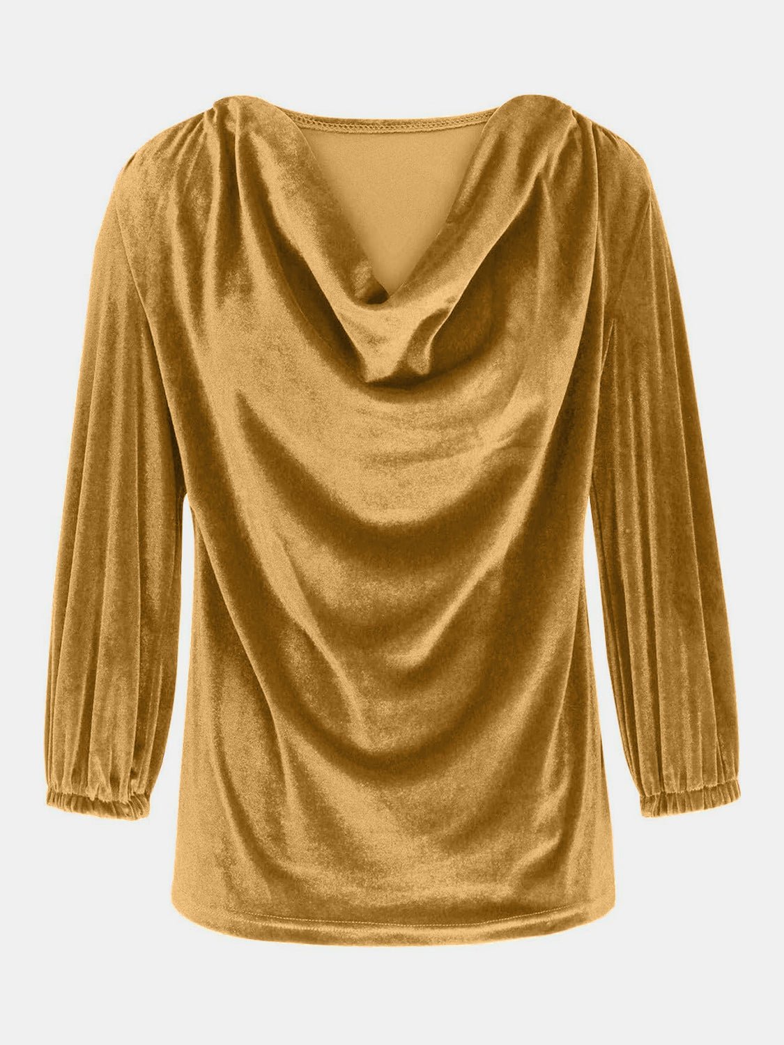 Cowl Neck Three - Quarter Sleeve Top - Mervyns