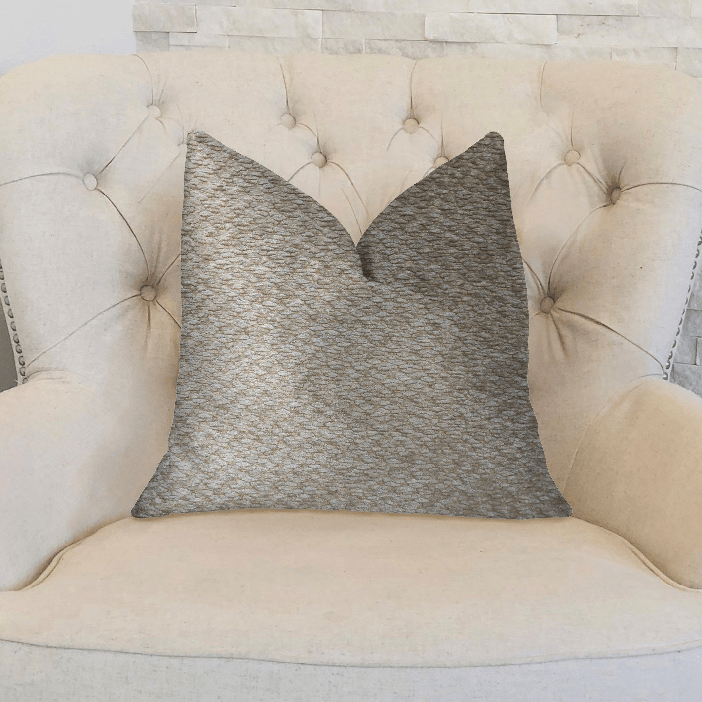 Crème Brulee Beige Luxury Throw Pillow - Mervyns