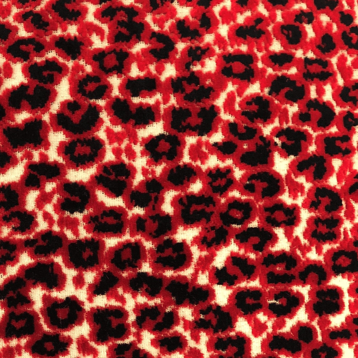 Crimson Cheetah Black and Red Luxury Throw Pillow - Mervyns