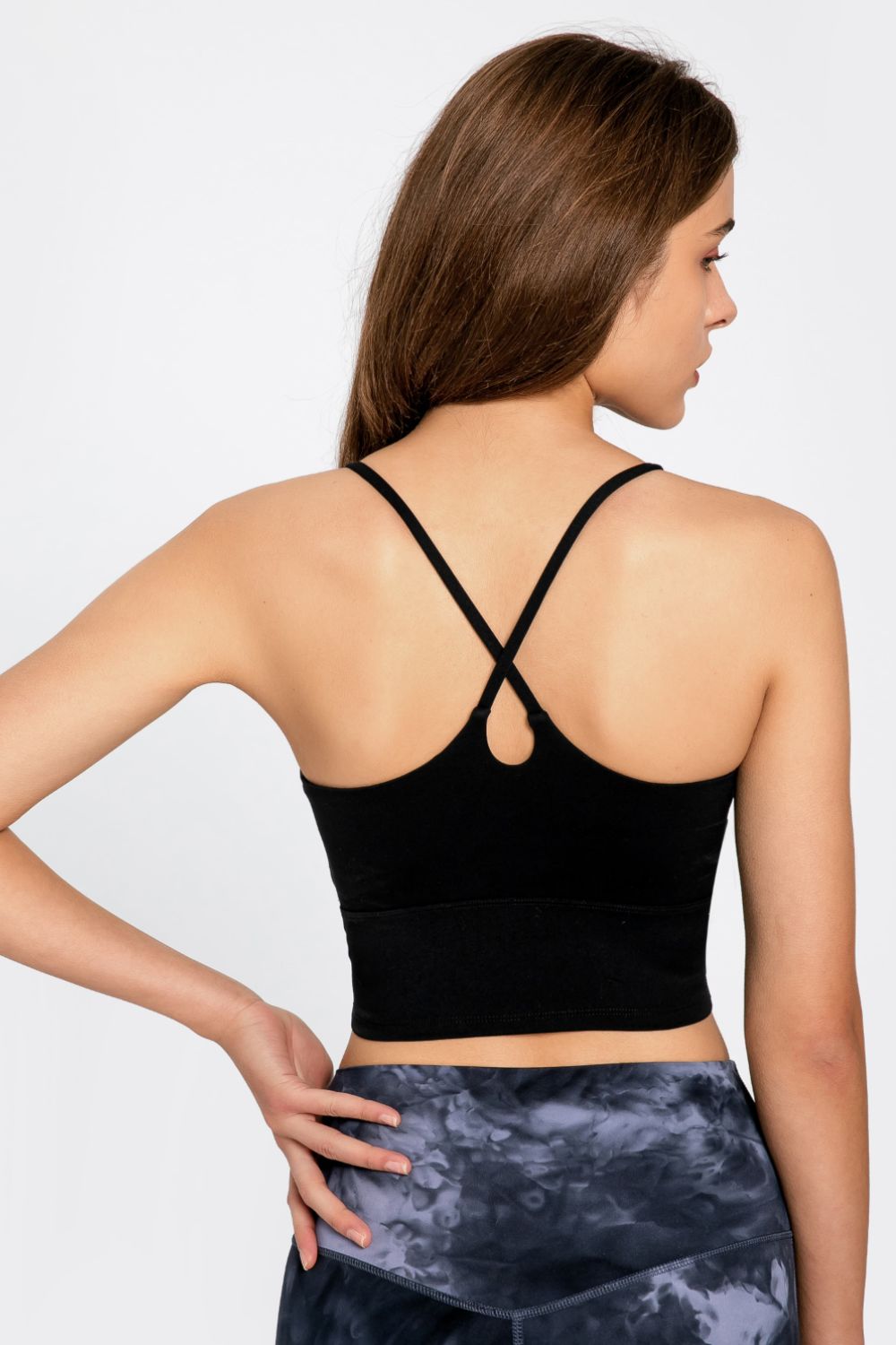 Crisscross Back Scoop Neck Sports Cami - Mervyns