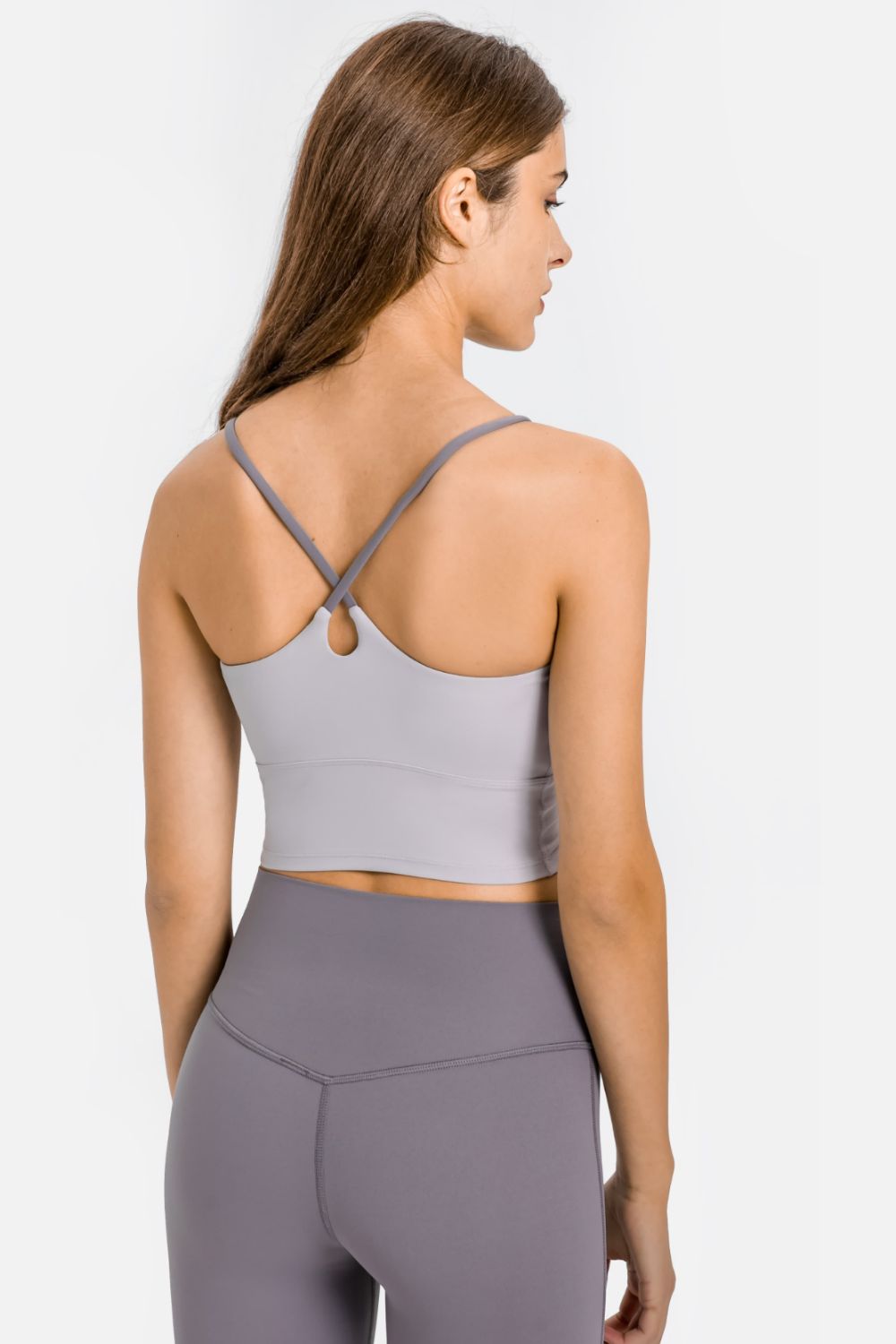 Crisscross Back Scoop Neck Sports Cami - Mervyns