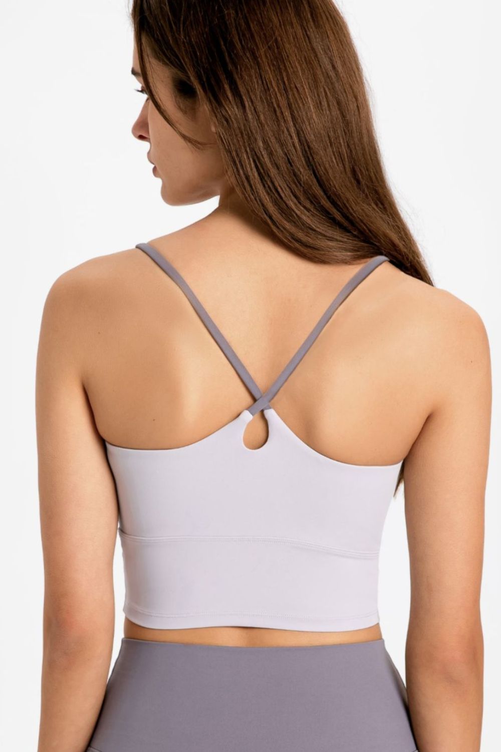 Crisscross Back Scoop Neck Sports Cami - Mervyns