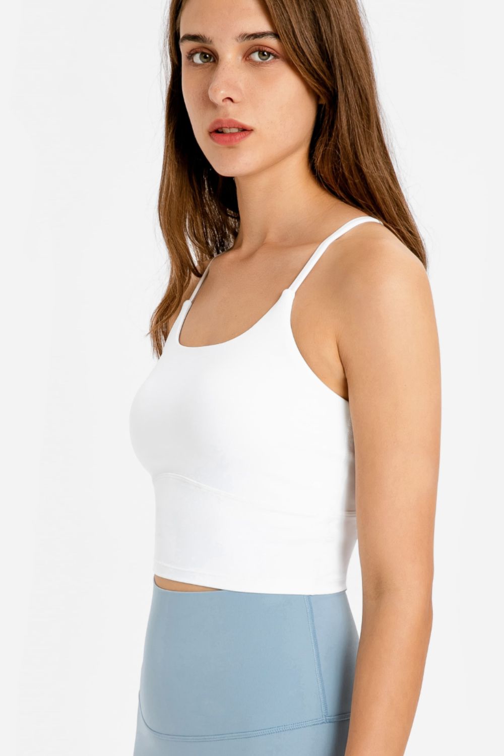 Crisscross Back Scoop Neck Sports Cami - Mervyns