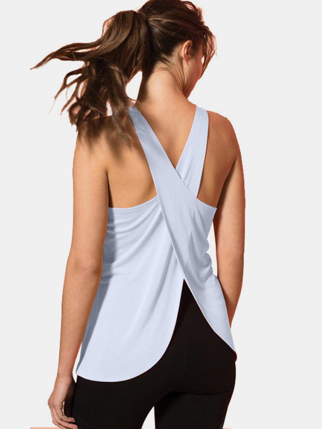 Crisscross Scoop Neck Active Tank - Mervyns