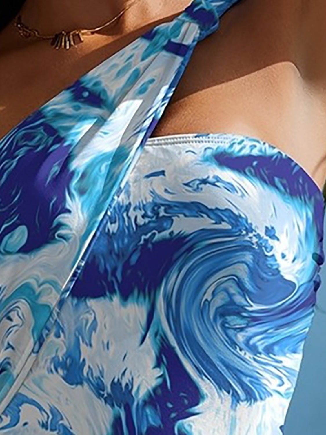 Cutout Printed One - Shoulder One - Piece Swimwear - Mervyns