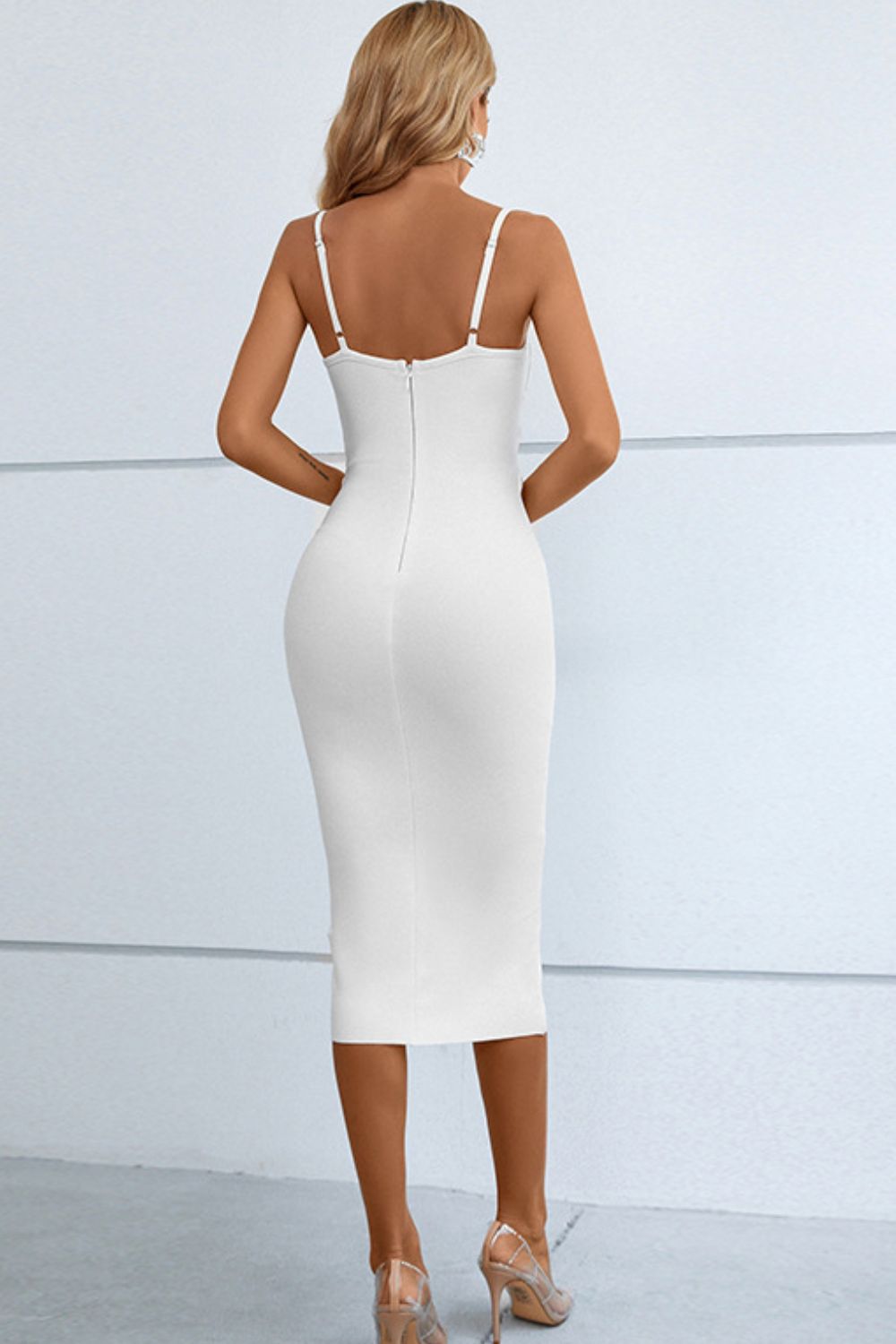 Cutout Spaghetti Strap Bodycon Dress - Mervyns