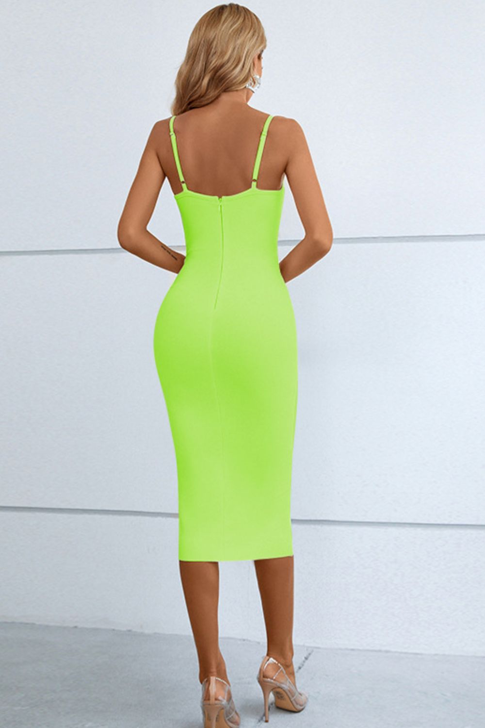 Cutout Spaghetti Strap Bodycon Dress - Mervyns